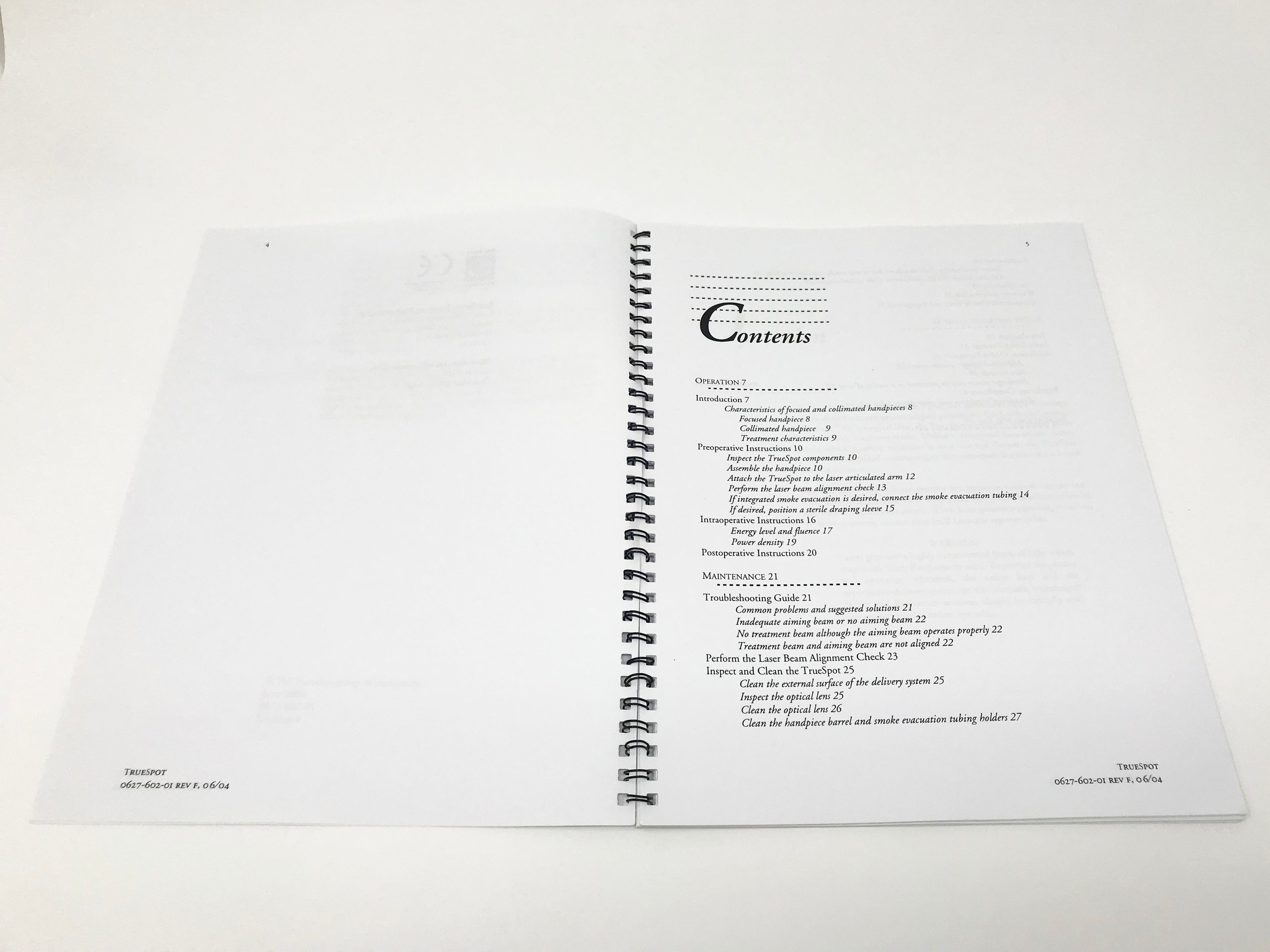 Lumenis Ultra Spot CO2 Laser TruSpot HP True Spot Handpiece Operators Manual