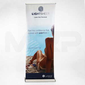 Lumenis LightSheer Laser Hair Removal Marketing Display Banner 34in x 82in