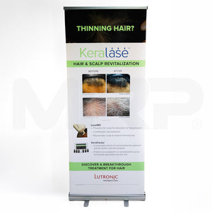 Lutronic Keralase "Thinning Hair?" LaseMD Marketing Banner 34in x 81in