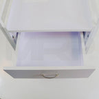 Medical Single Drawer Workstation Rolling Cart Open Drawer