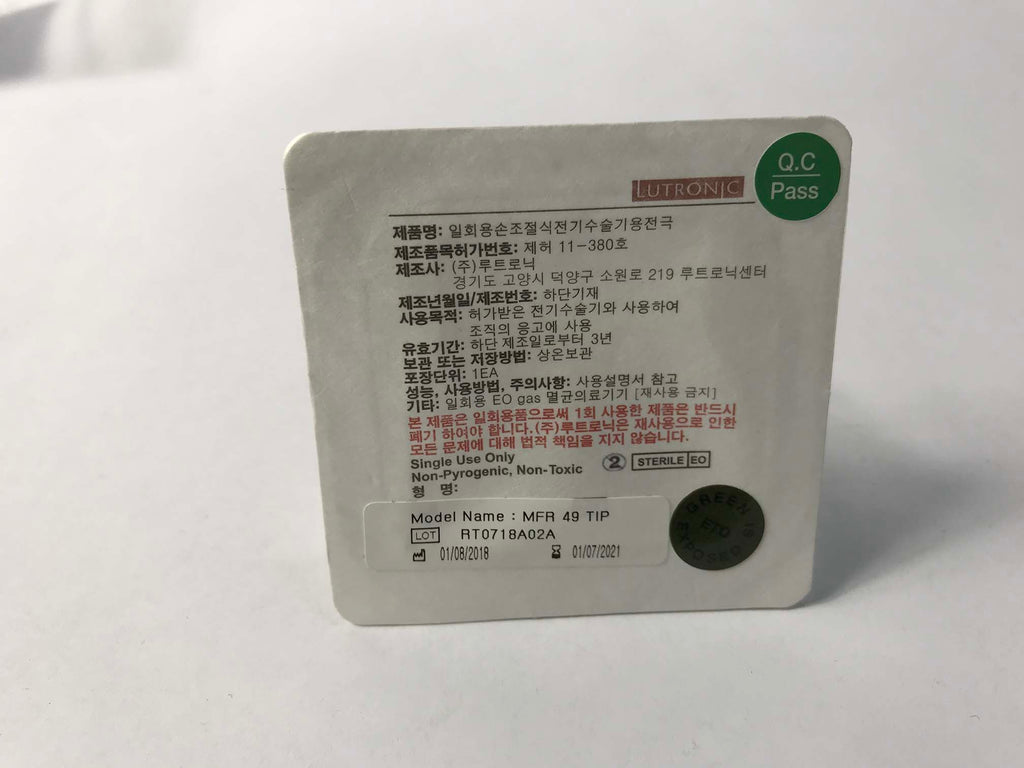 NEW - Single - Lutronic Infini MFR RF Checker 49 Standard Tip