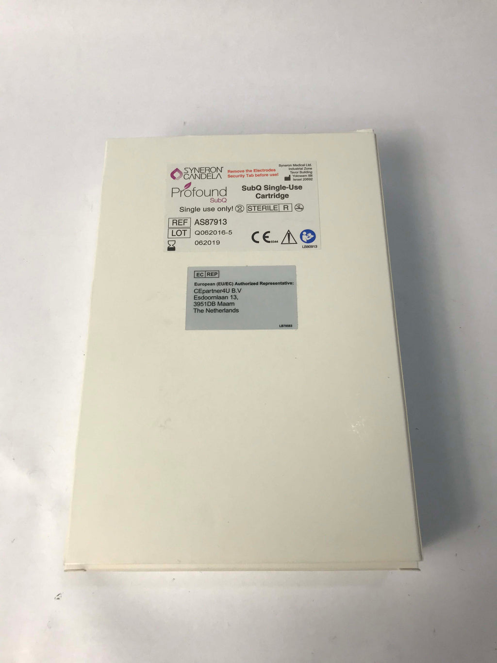NEW Syneron Candela Profound RF Skin Tightening SubQ Needle Cartridge AS87913