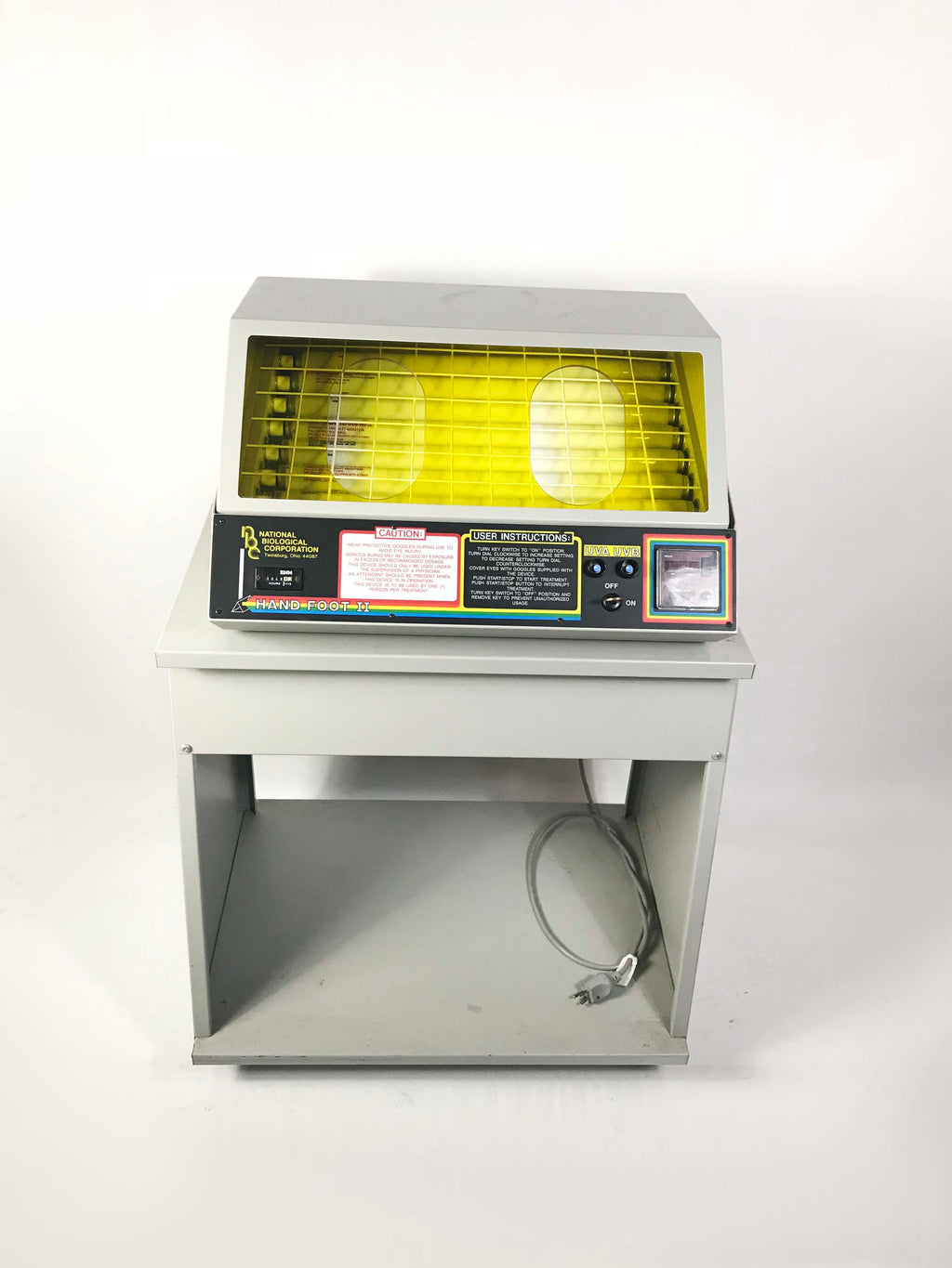 National Biological Hand Foot II UVA/UVB Psoriasis Vitiligo Phototherapy WORKING