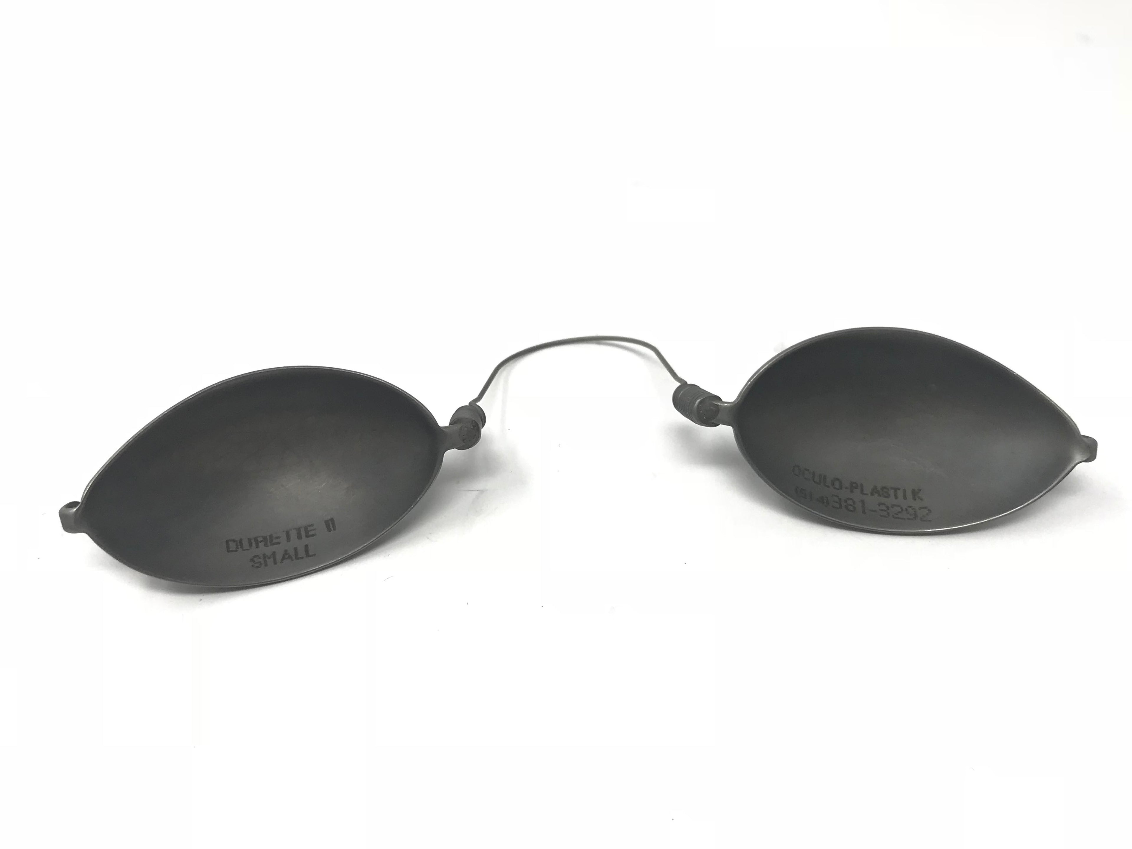 Oculo Plastik Durette II Stainless Steel Patient Eye Shields Laser Safety Small