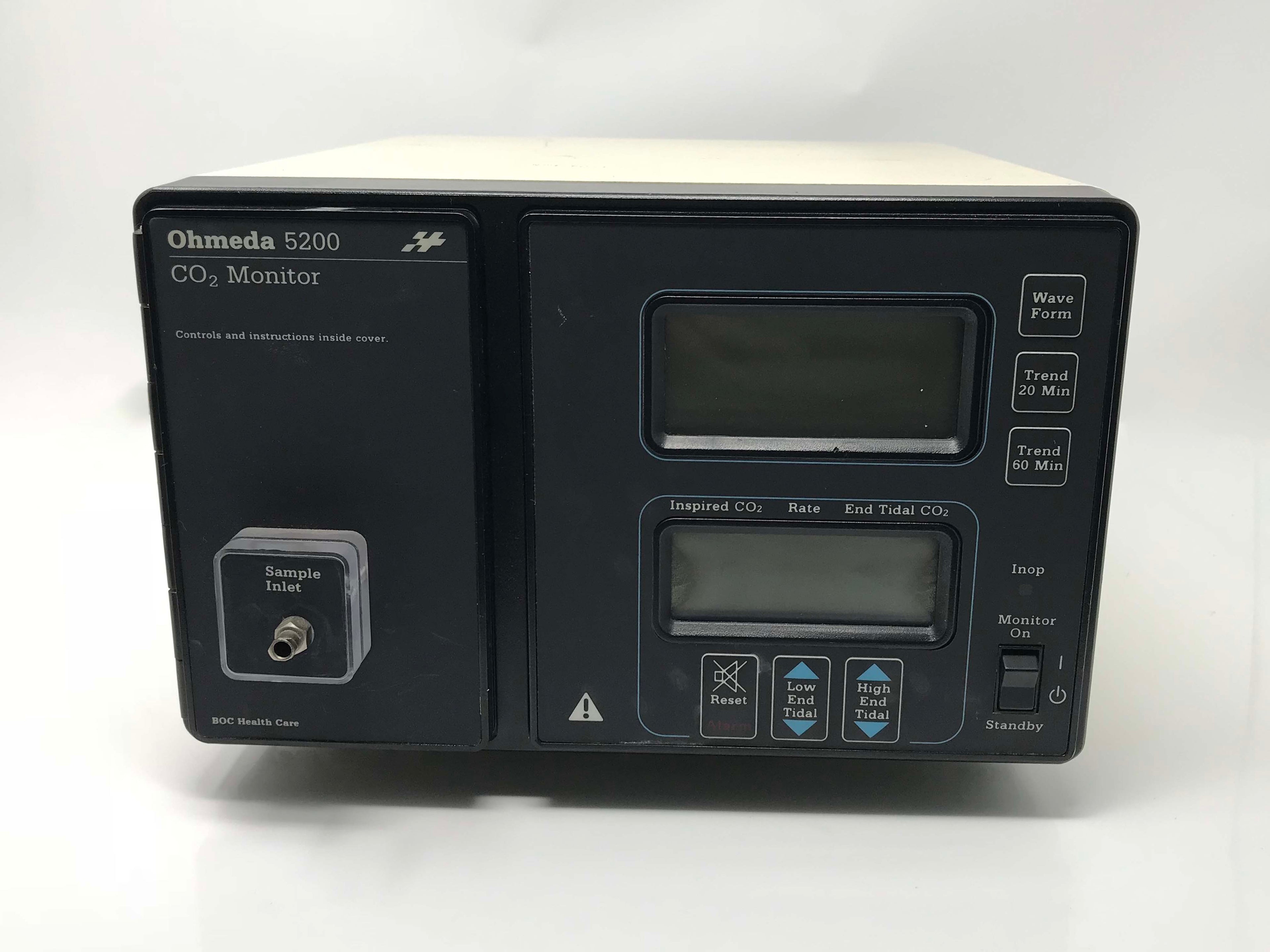 Ohmeda 5200 CO2 Monitor Powers On and Calibrates No Errors Screen AS IS