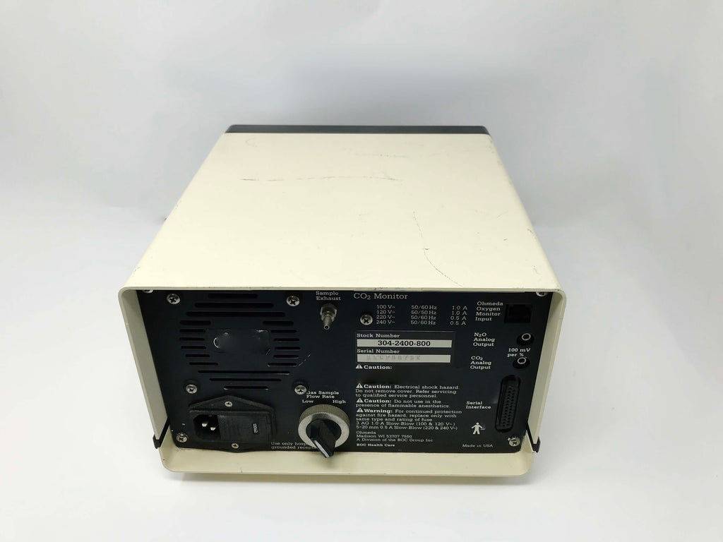 Ohmeda 5200 CO2 Monitor Powers On and Calibrates No Errors Screen AS IS
