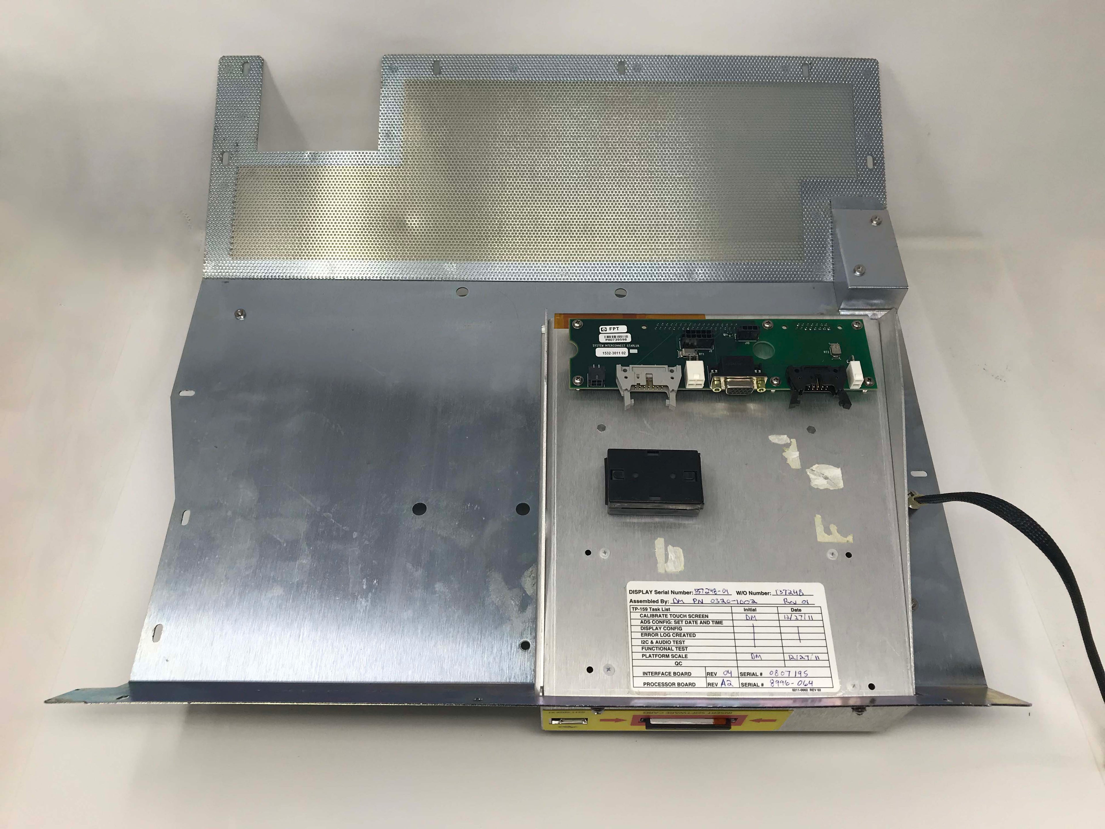 Palomar Aspire Laser Display Panel Touch Control Screen Assembly 0320-1002