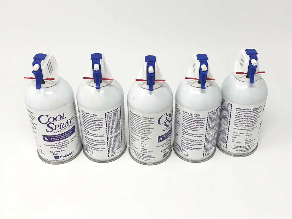 Palomar Cool Spray CSD HFC Cryo Mist Lux IPL Handpiece Coolant 10oz 5 Canisters