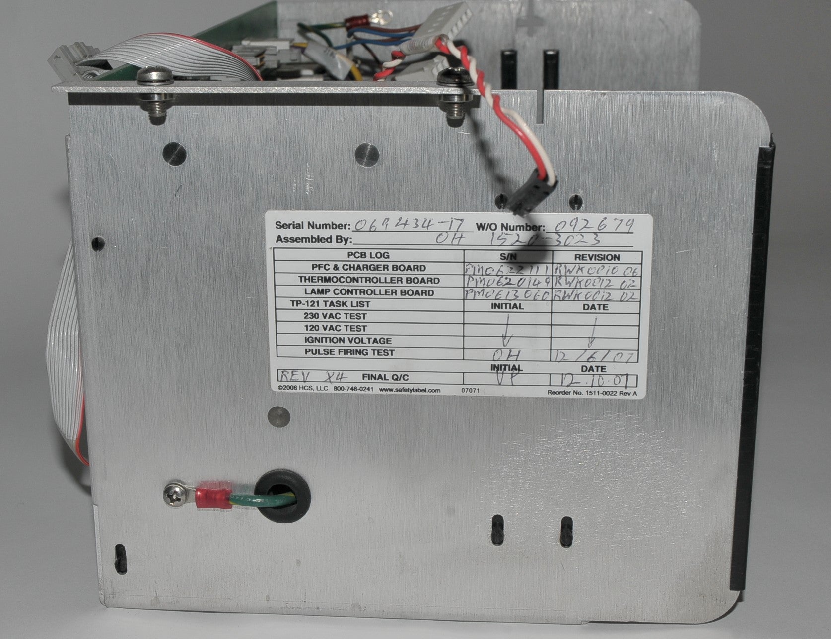 Palomar Cynosure Starlux 300 Laser Power Supply 1520-3023 - PARTS AS-IS