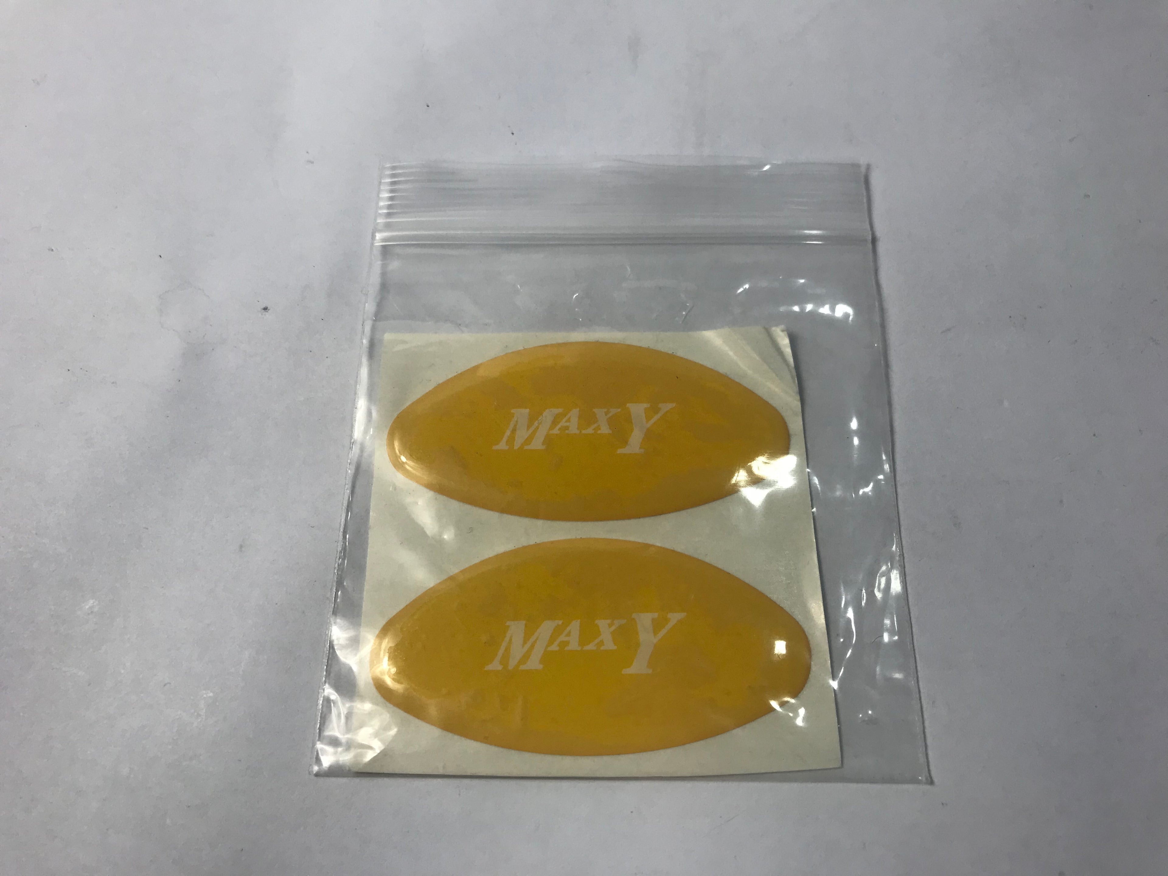 Palomar Max Y Yellow IPL Hair Removal HP Logo Name Emblem Adhesive Domed Decal