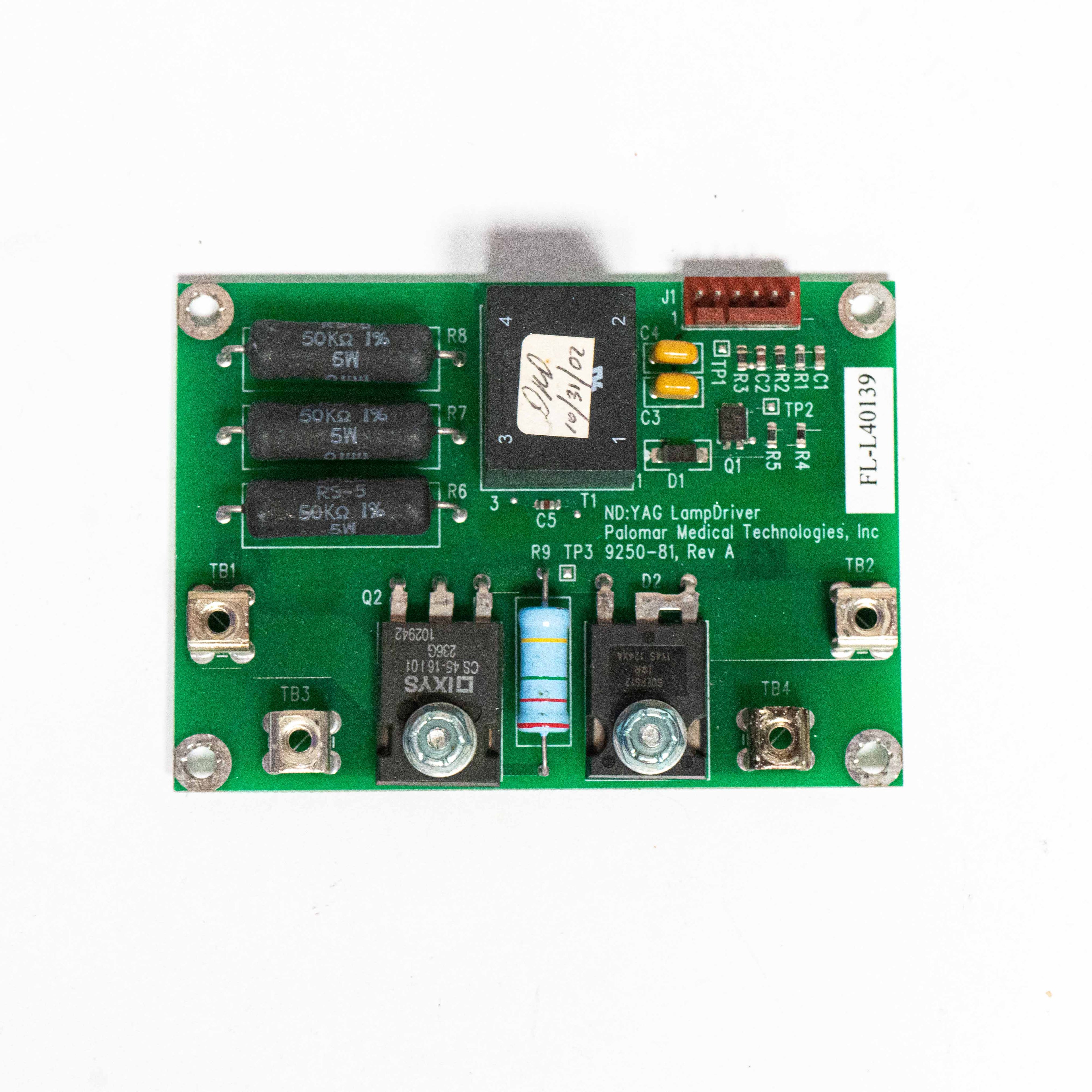 Palomar ND:YAG Lamp Driver Board TP3 9250-81 REV. A PCB *Parts AS-IS* LampDriver