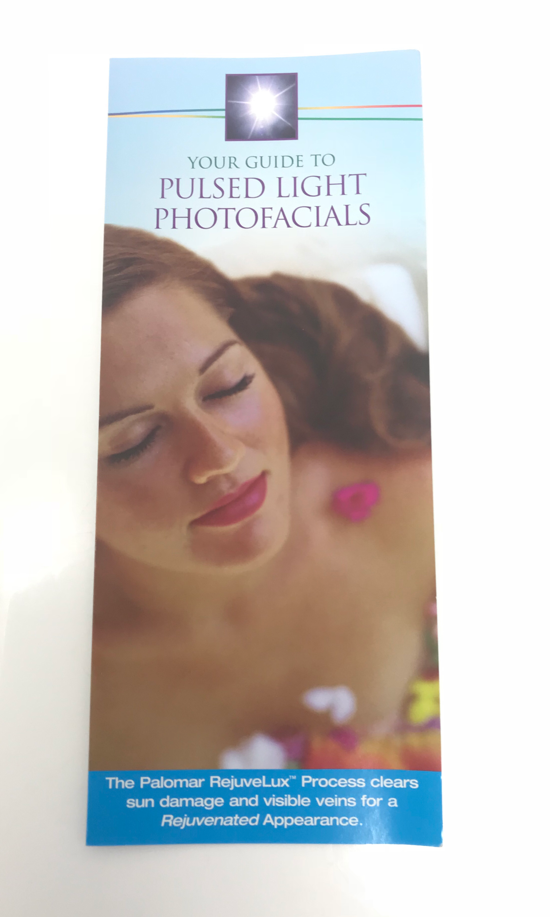Palomar RejuveLux StarLux MediLux EsteLux Pulsed Light Photofacial Brochure