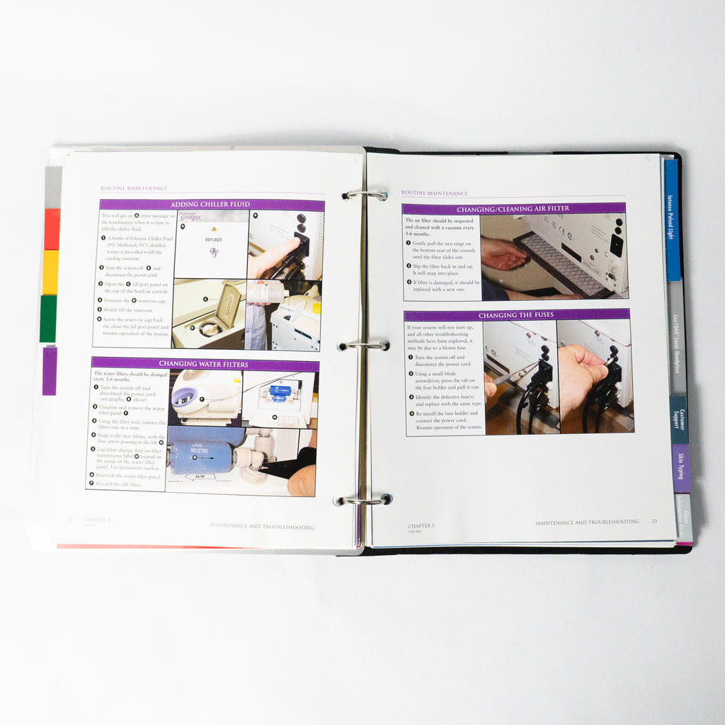 Palomar STARLUX system OPERATOR'S MANUAL 1500-0002 D Aluminum Cover