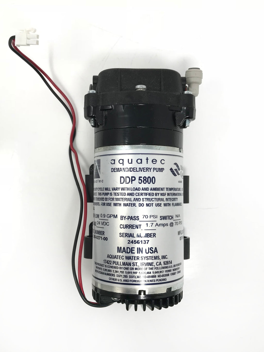 Palomar Star Lux 300 500 Aspire Laser Water Coolant Pump Aquatec DDP 5800