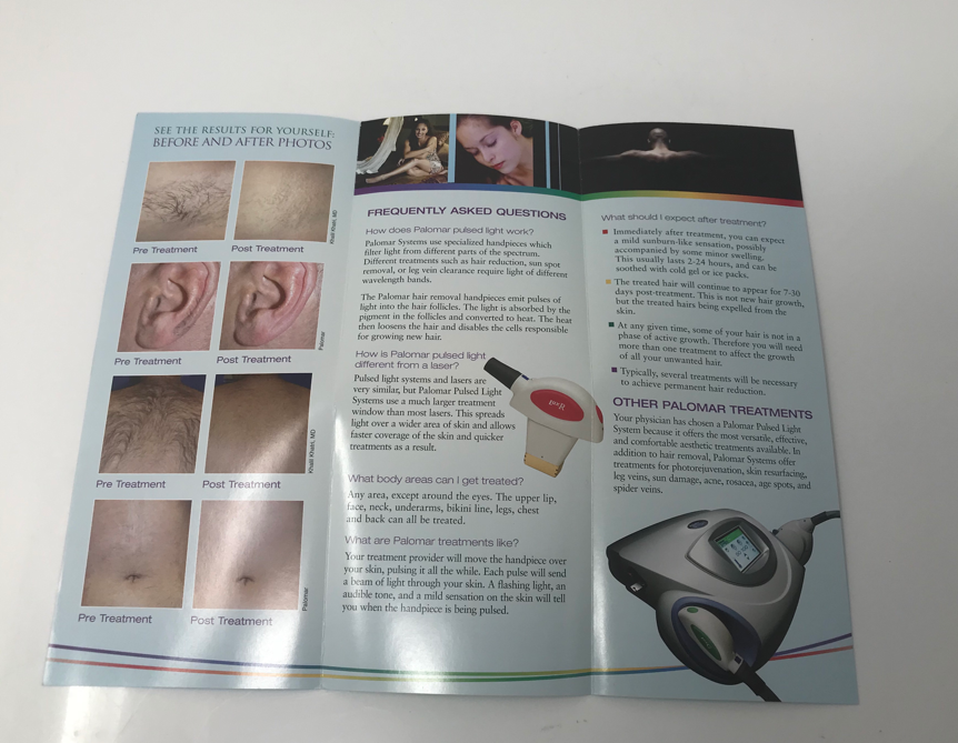 Palomar StarLux IPL Pulsed Light Laser Hair Removal Treatment Patient Brochure