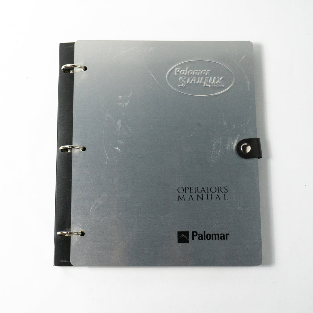 Palomar StarLux System OPERATORS MANUAL with Metal Cover 1500-0012-X2