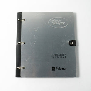 Palomar StarLux System OPERATORS MANUAL with Metal Cover 1500-0012-X2