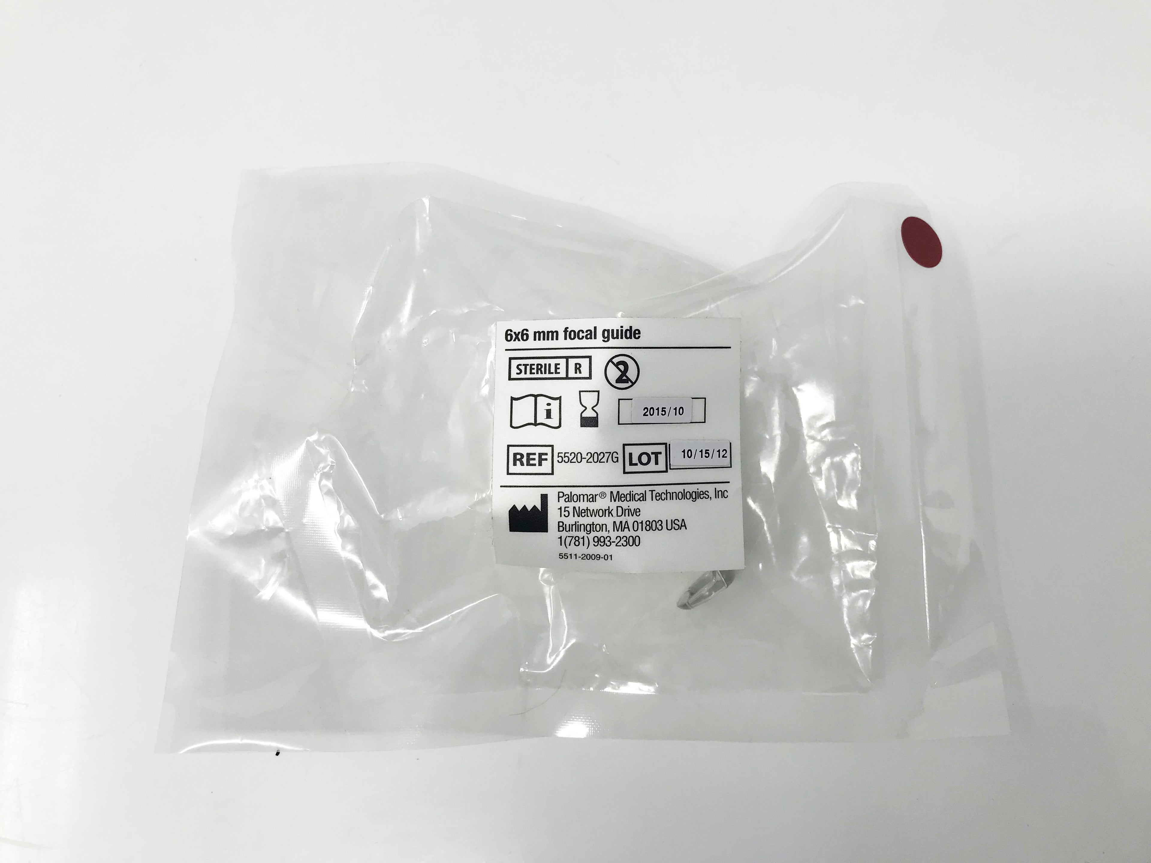 Palomar Starlux 2940 ICON Handpiece Blue Tip Focal Guide 6x6 mm 5520-2027G 4pc