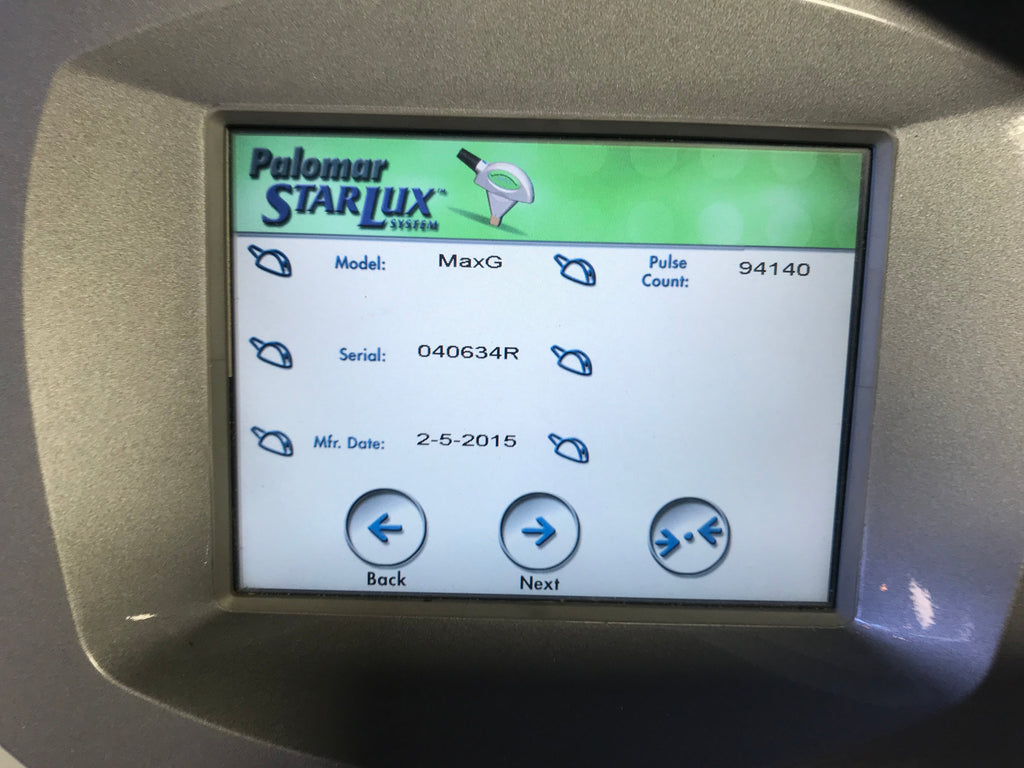 Palomar Starlux 500 Max G Lux Handpiece Pigmentation Vascular IPL HP MaxG