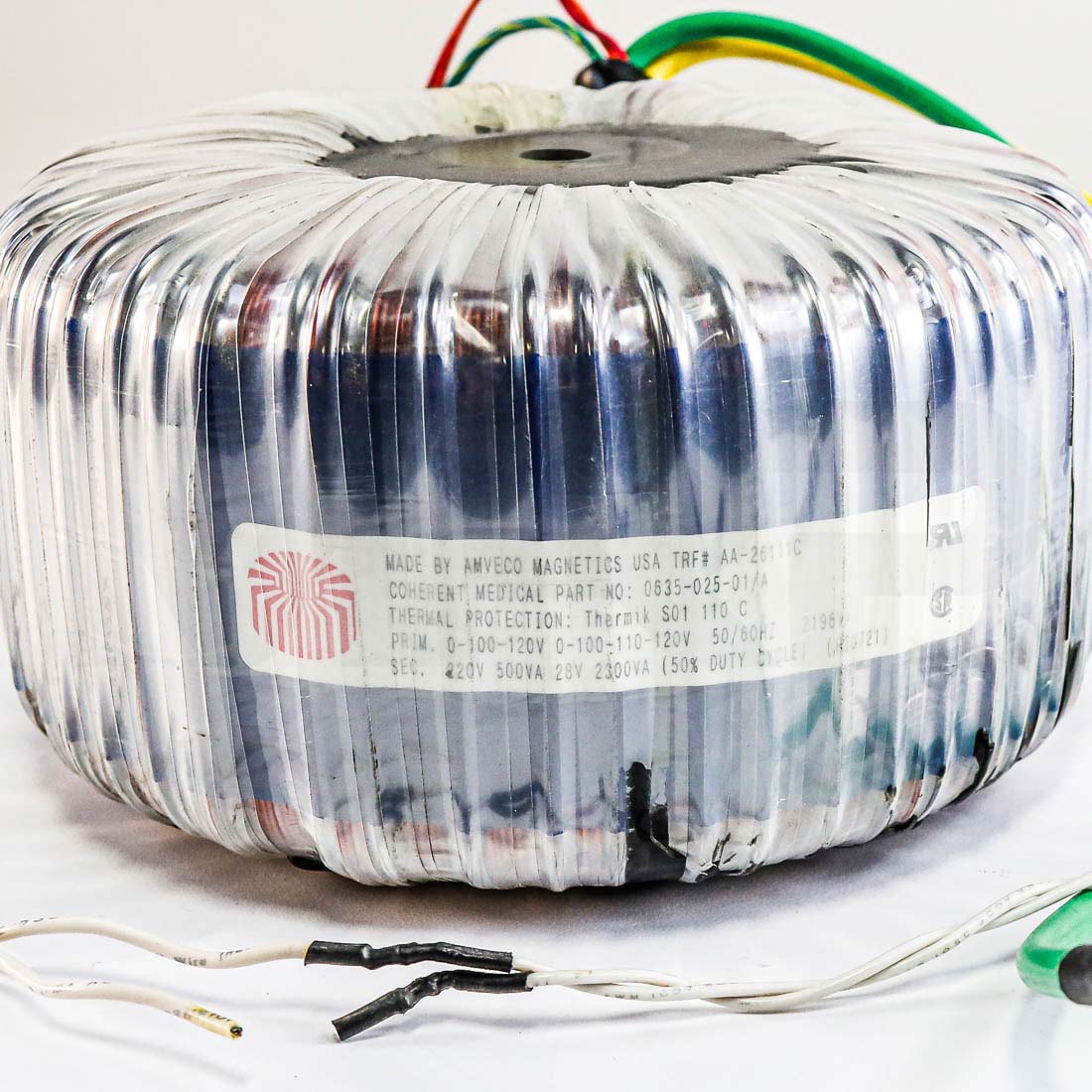 Lumenis UltraPulse Toroidal Transformer Internal Component Label