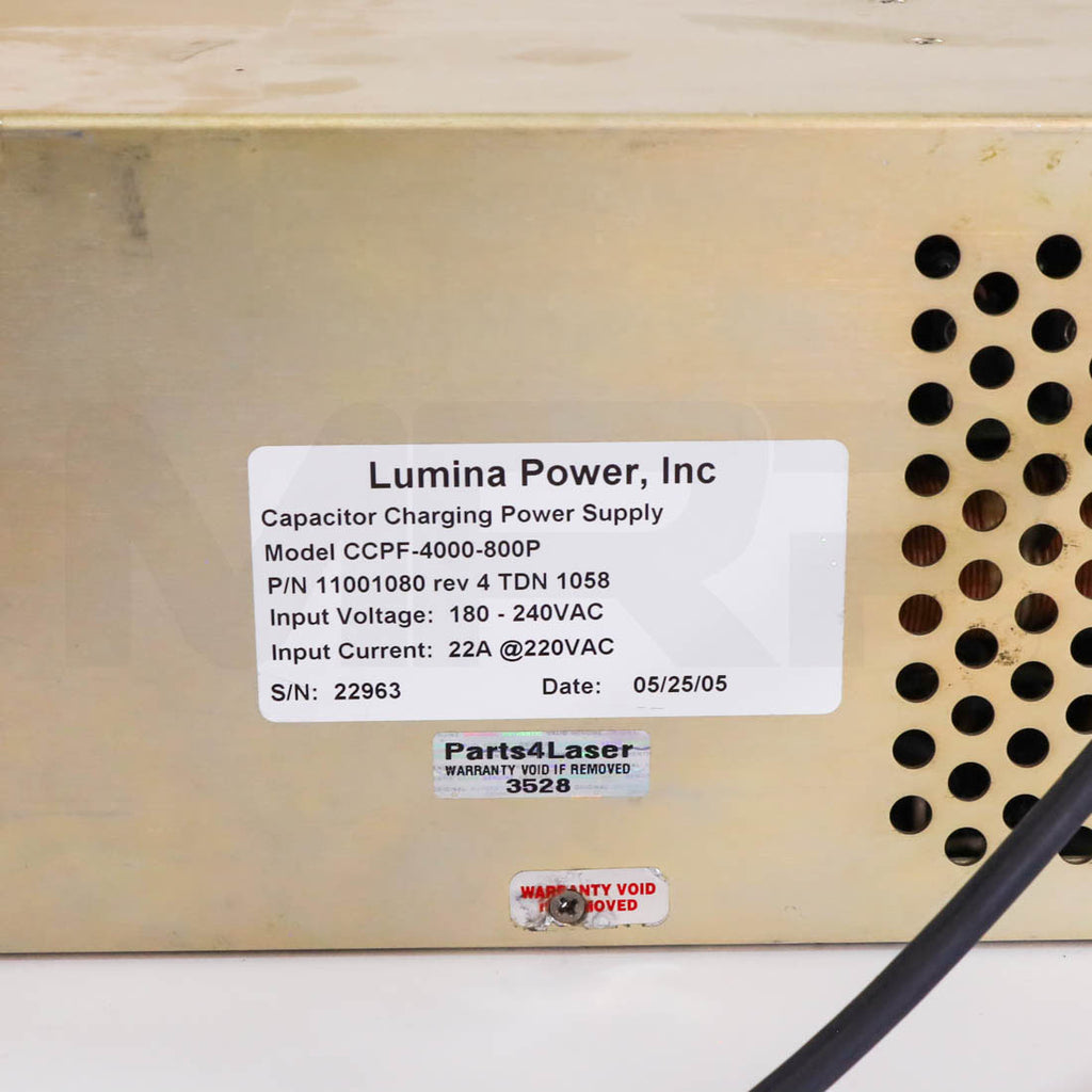 Sciton Joule HVPS High Voltage Power Supply Capacitor Charging Supply Parts As-Is