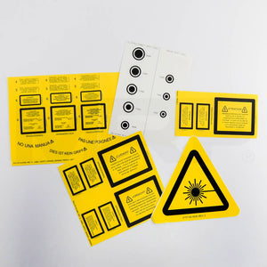 Candela Laser Warning Safety Stickers Kit