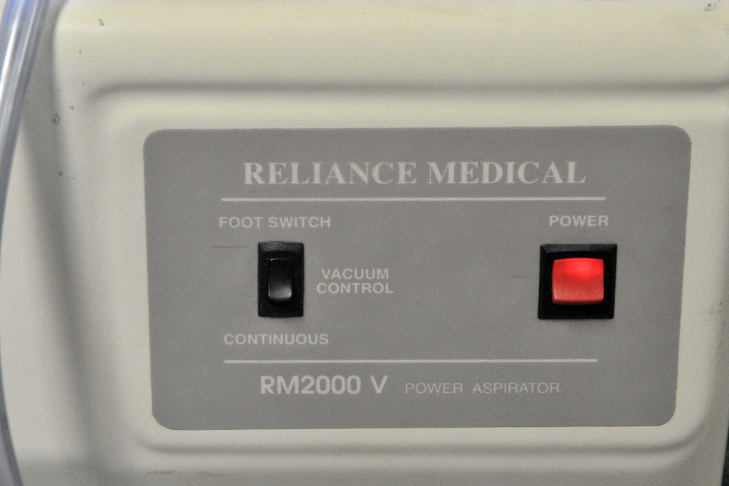 Reliance Medical RM2000V Power Aspirator RM2000 V Aspiration System