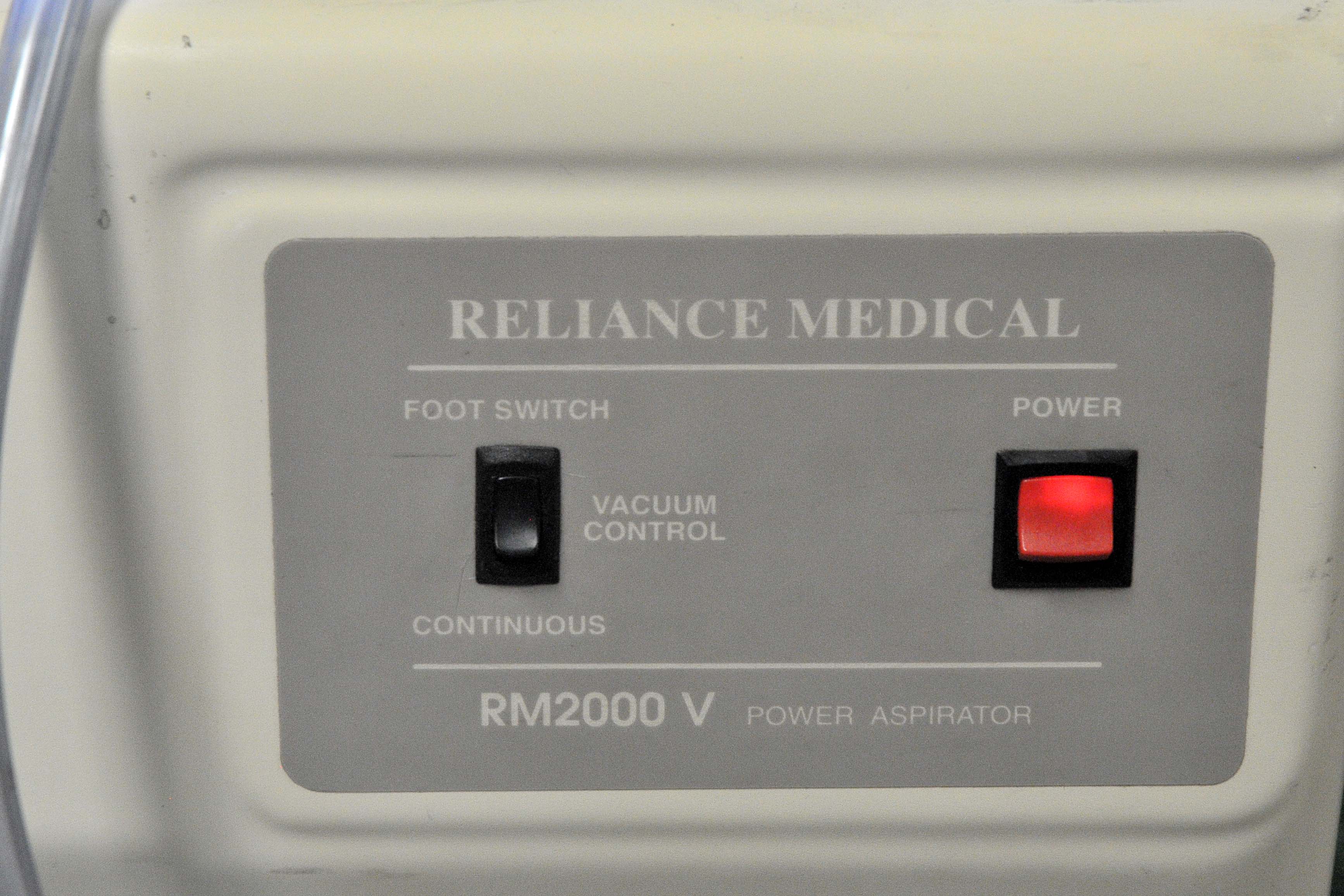 Reliance Medical RM2000V Power Aspirator RM2000 V Aspiration System