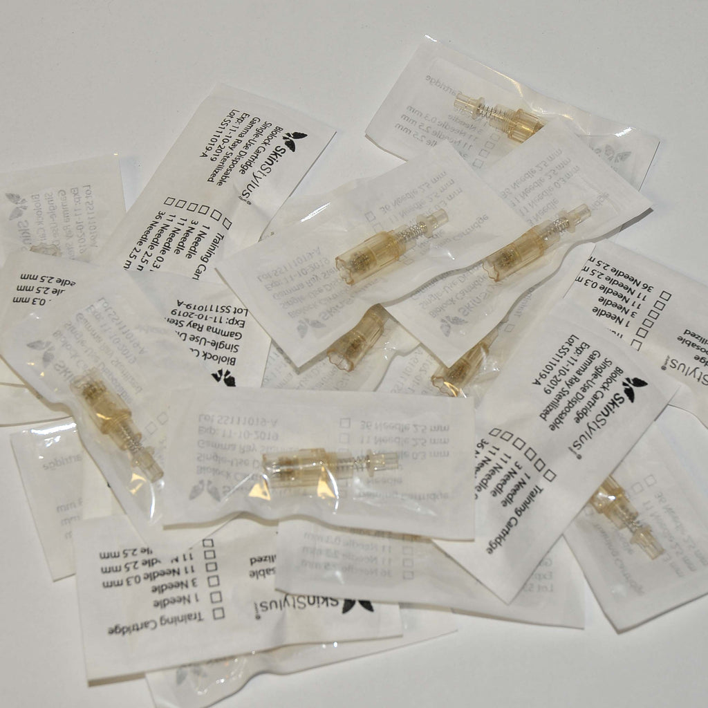SKINSTYLUS Gold Biolock 1 Cartridges Microneedle Sterile Needles (x19 Pcs)