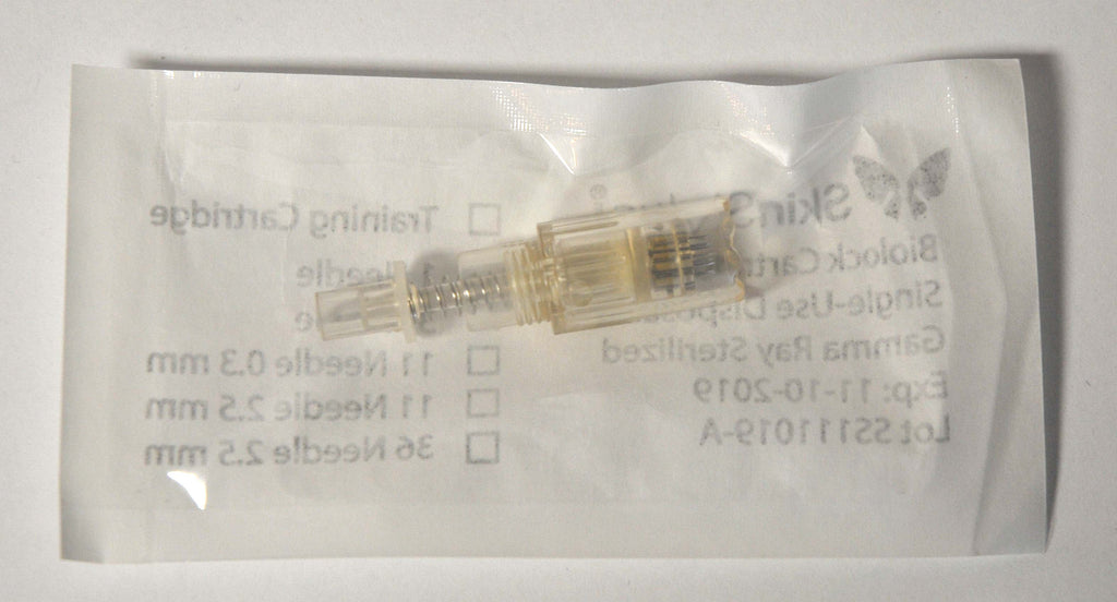 SKINSTYLUS Gold Biolock 1 Cartridges Microneedle Sterile Needles (x19 Pcs)