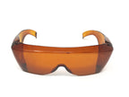 Safety Glasses UV Light Eye Protection Filters UVShield40 OTG Frameless Amber