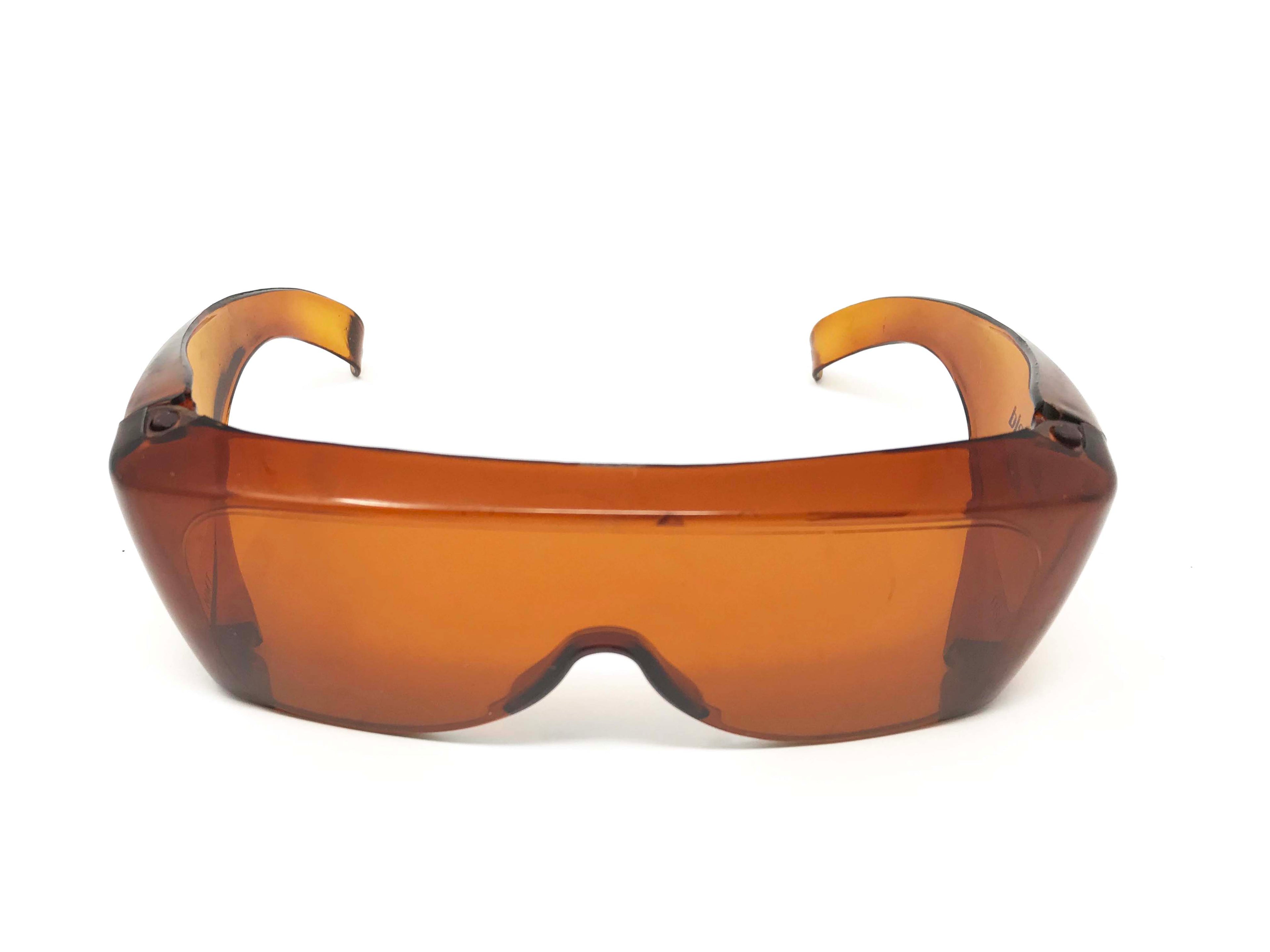 Safety Glasses UV Light Eye Protection Filters UVShield40 OTG Frameless Amber
