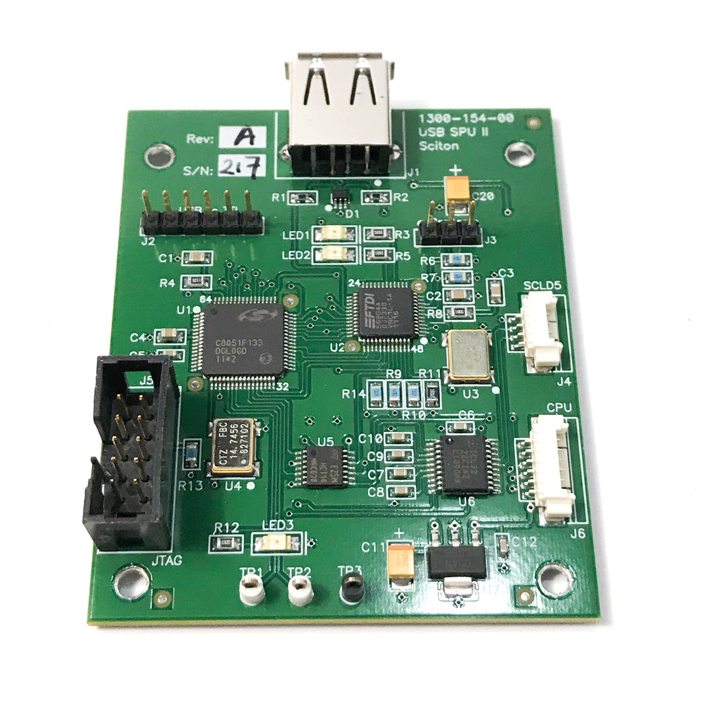 Sciton controller board PN K1300-154-00 -1300-154-00 USB SPU II *PARTS - AS IS*