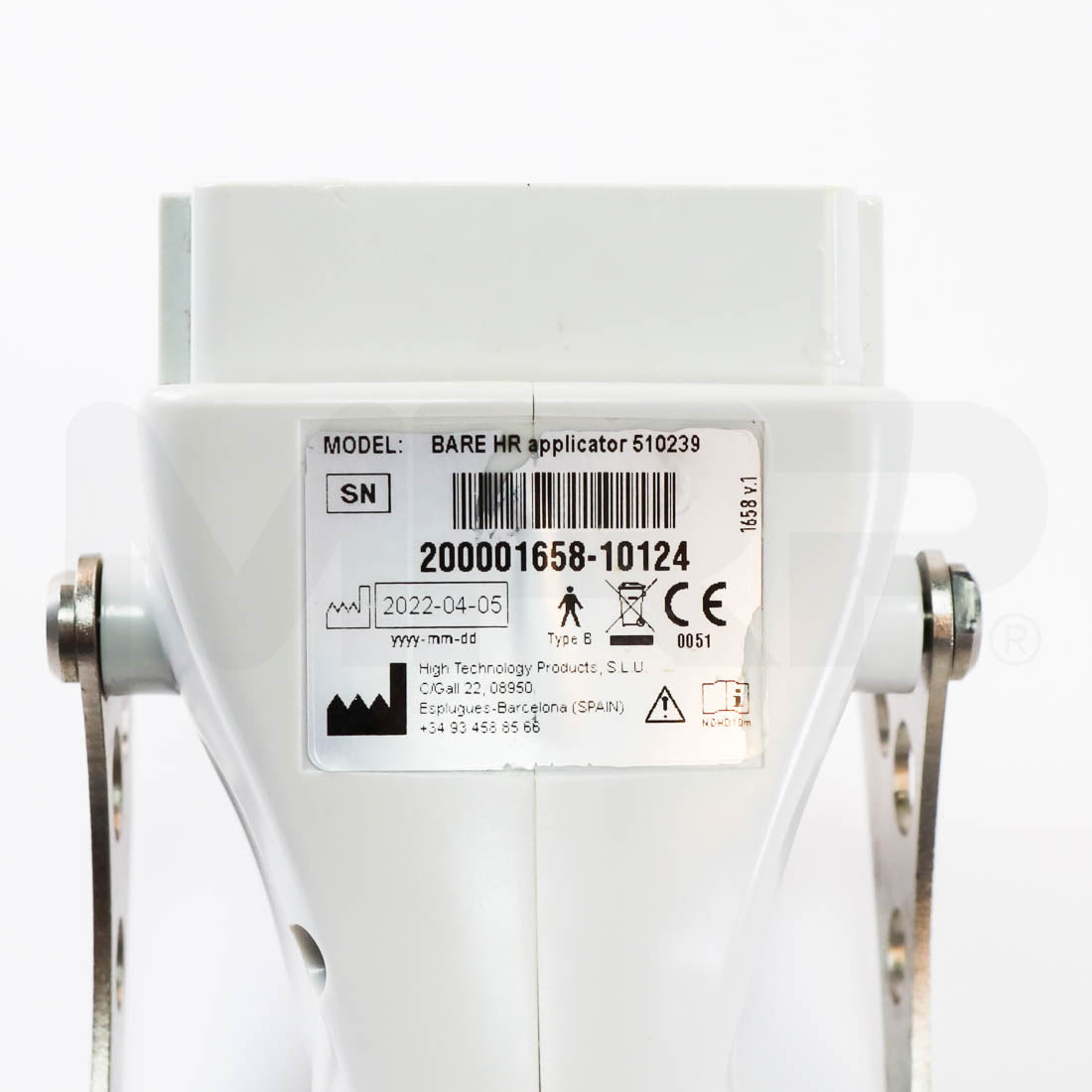 2022 Sciton Bare HR System Blend Handpiece Serial Label