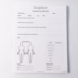 SculpSure Treatment Consultation Form Pull Sheet / Patient Info - 912-7026-015R1