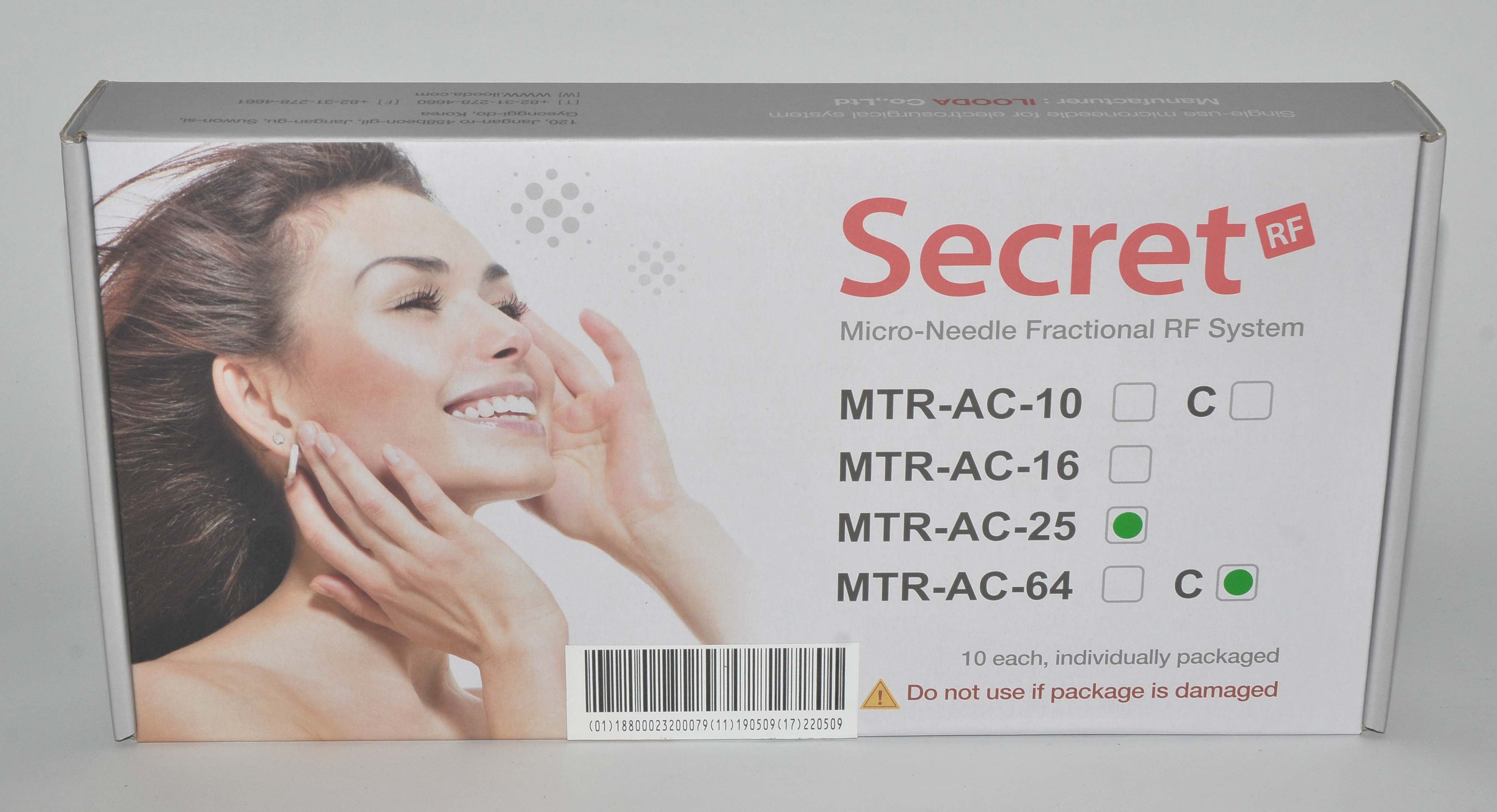SecretRF 5x5 Fractional Microneedle Cartridge Tip Zarin MTR-AC-25 Secret RF (x5)