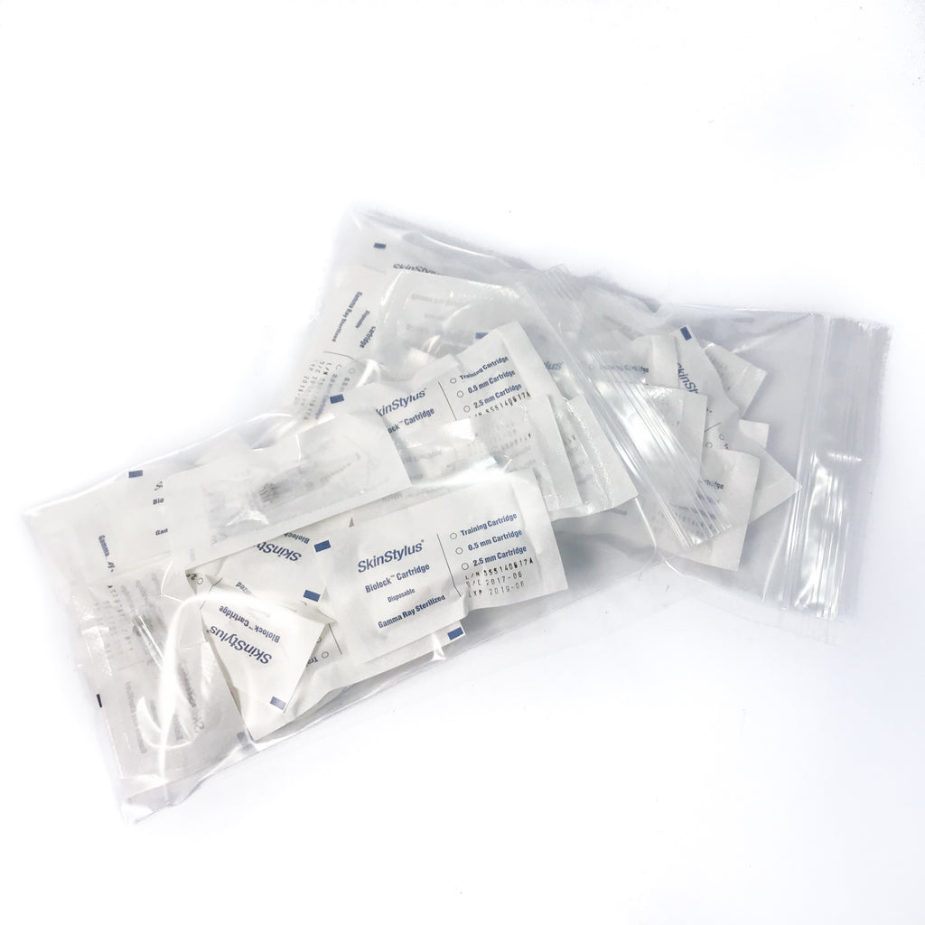 SkinStylus GOLD Biolock 1 Microneedling Cartridge Needles Sterile (x 10 Pcs)