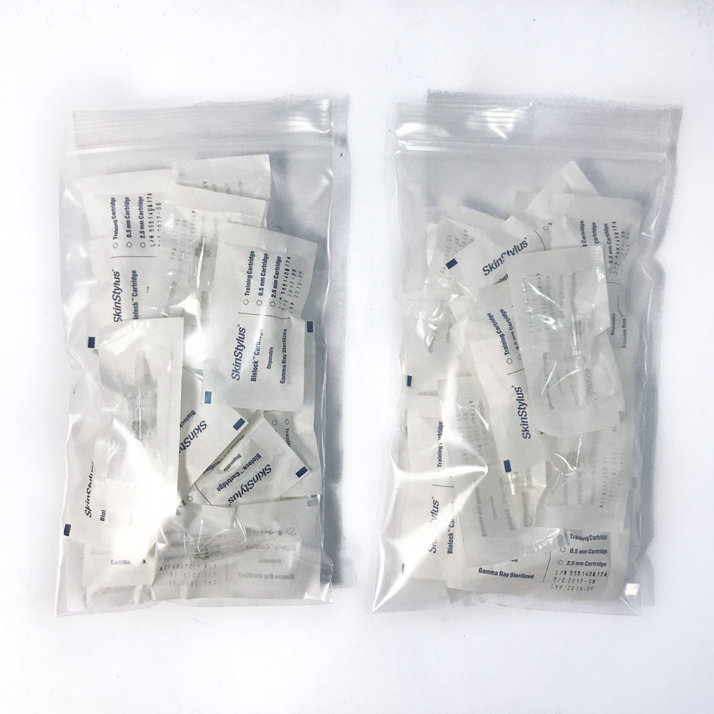 SkinStylus GOLD Biolock 1 Microneedling Cartridge Needles Sterile (x 10 Pcs)