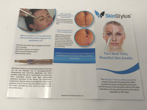 SkinStylus Microneedling Skin Stylus Wrinkle Skin Renewal Patient Brochures