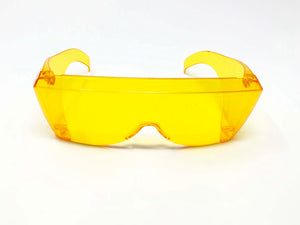 Solar Shield UV Filter Frameless Eye protection Safety Glasses Orange
