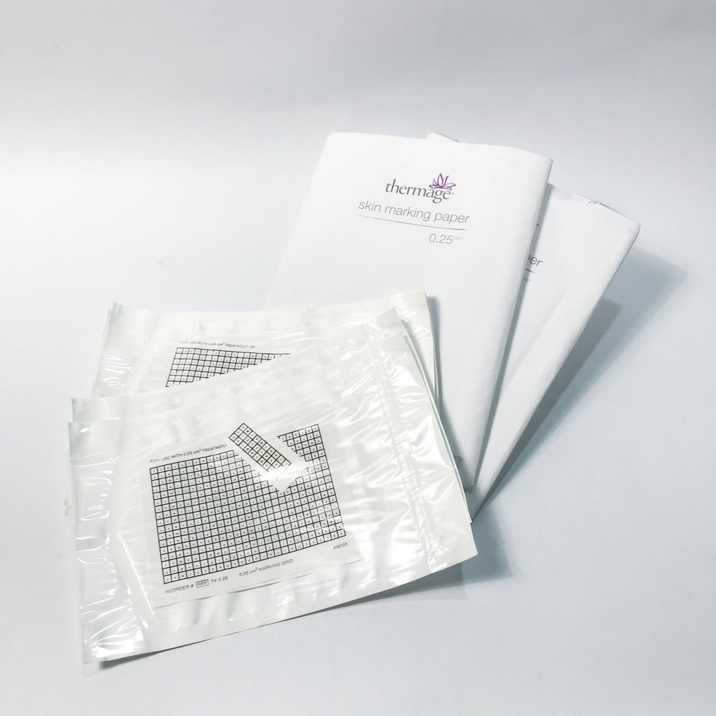 Solta Medical Skin Marking Paper Thermage LOT OPEN PACKAGES 16.0 .25 3.0 CM2