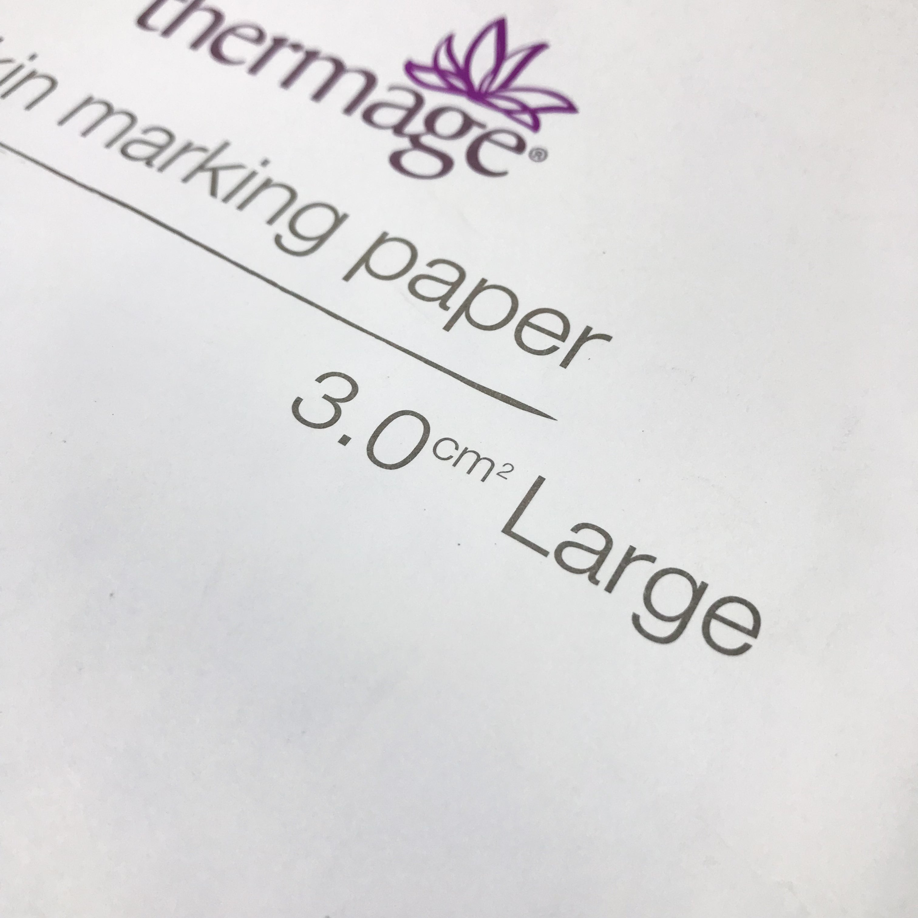Solta Medical Skin Marking Paper Thermage LOT OPEN PACKAGES 16.0 .25 3.0 CM2