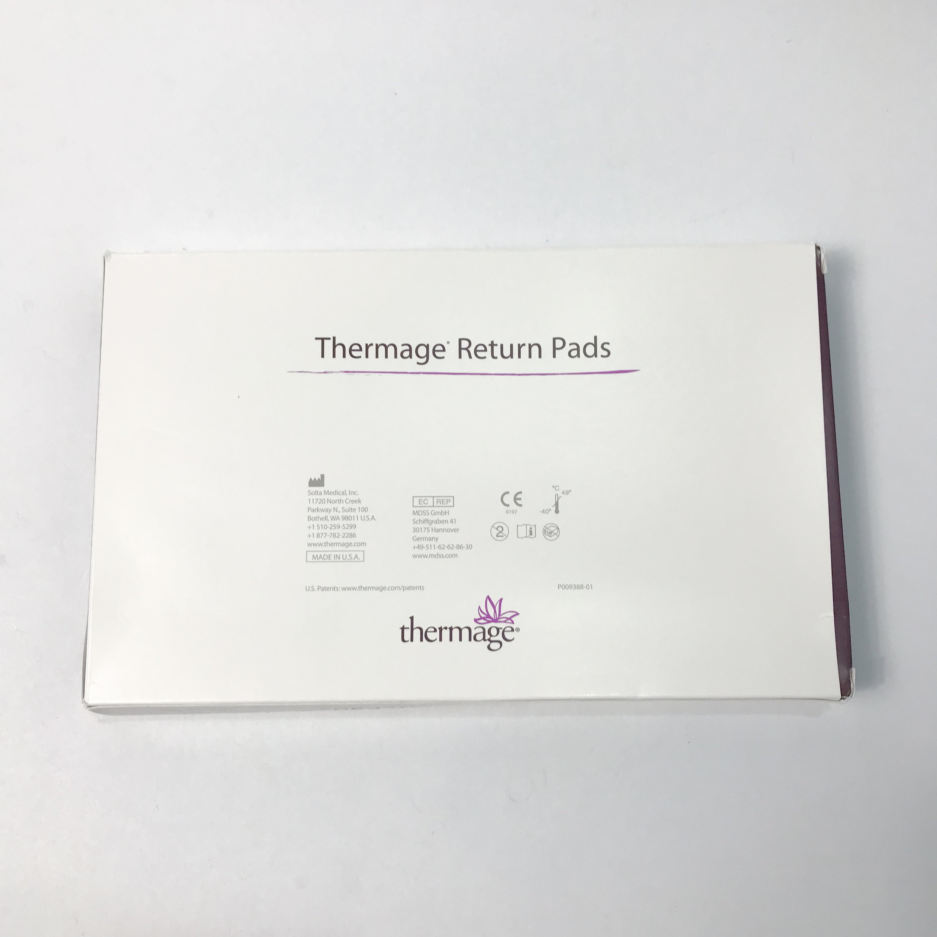 Solta Medical THERMAGE RETURN PADS TR-2 Exp. 2019-12-29 (35 Pcs)