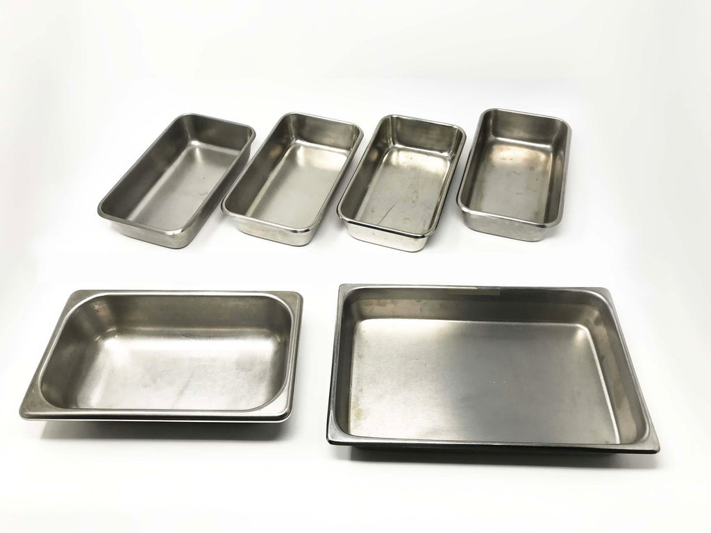 Stainless Steel Surgical Instrument Trays & Bowls Polar Vollrath Grafco 9 Piece