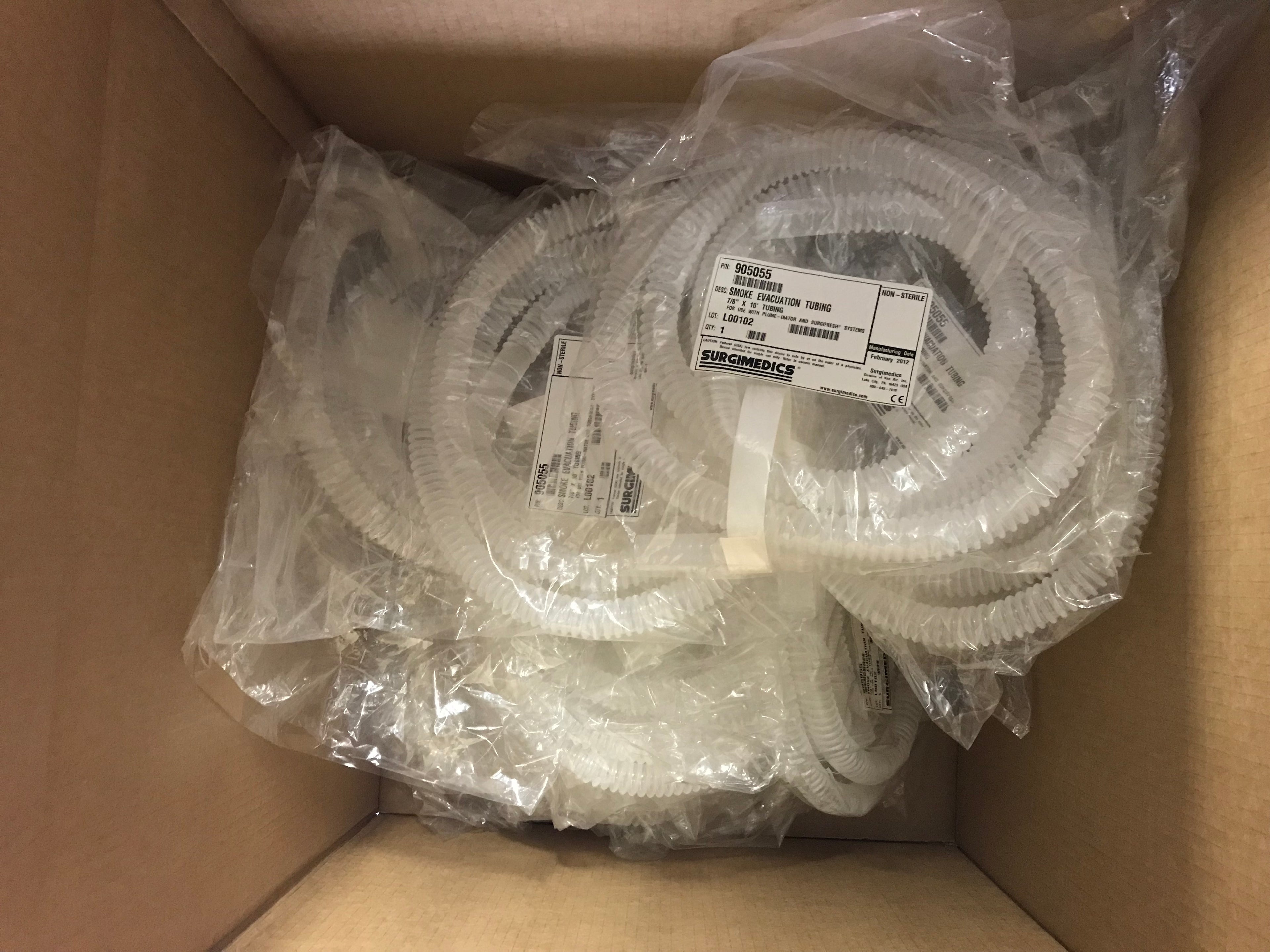 SurgiMedics Surgifresh Smoke Evacuator Tubing 7/8" x 10' 905055 Lot Of 14