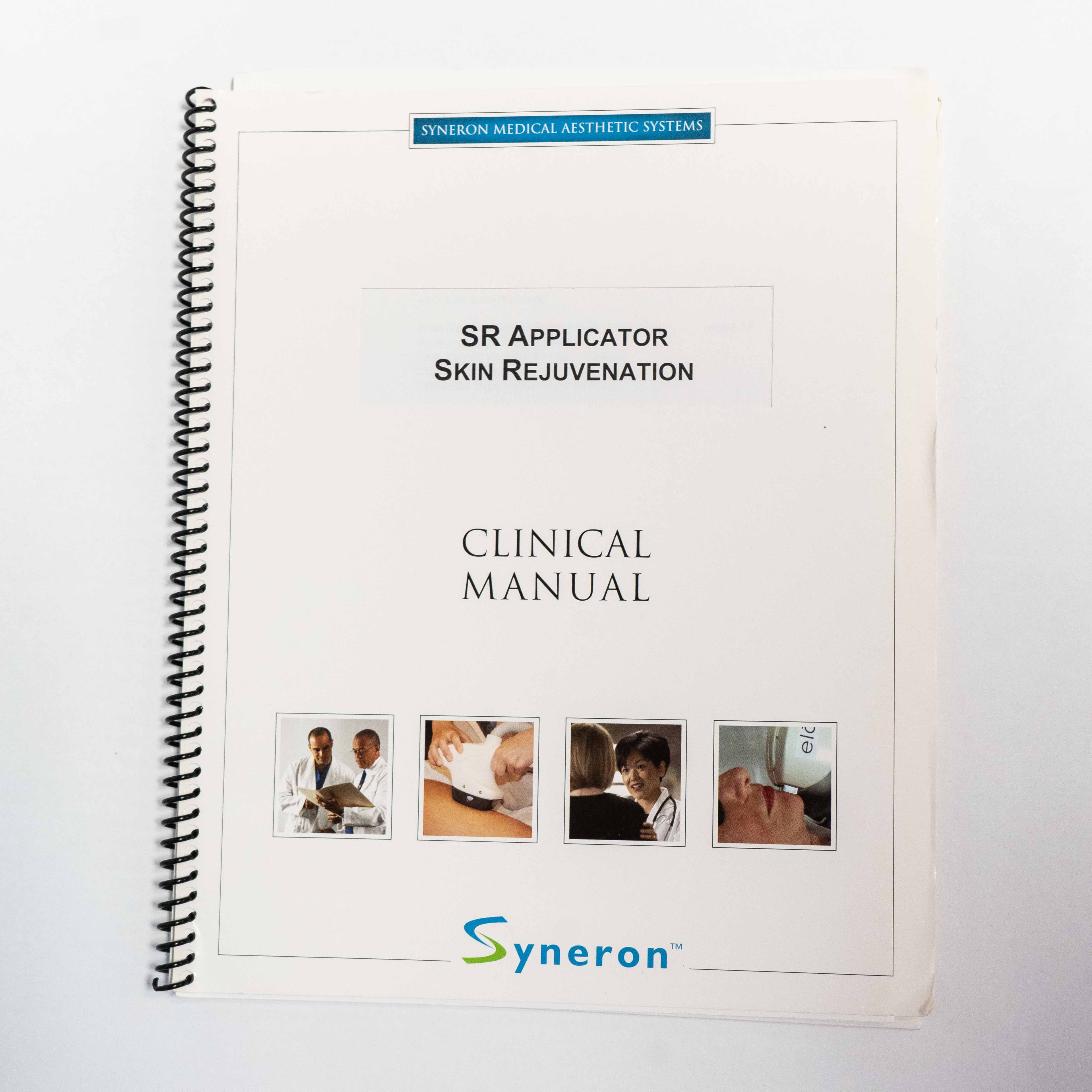 Syneron 2006 SR Applicator Skin Rejuvenation Clinical Manual - eMax & eLight