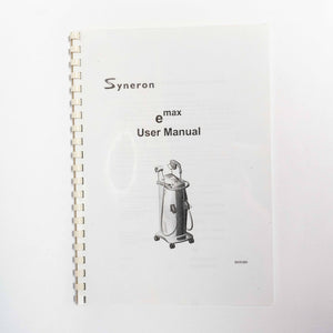 Syneron 2006 eMax "Short Instructions for In-Service" Quick Reference Guide Book