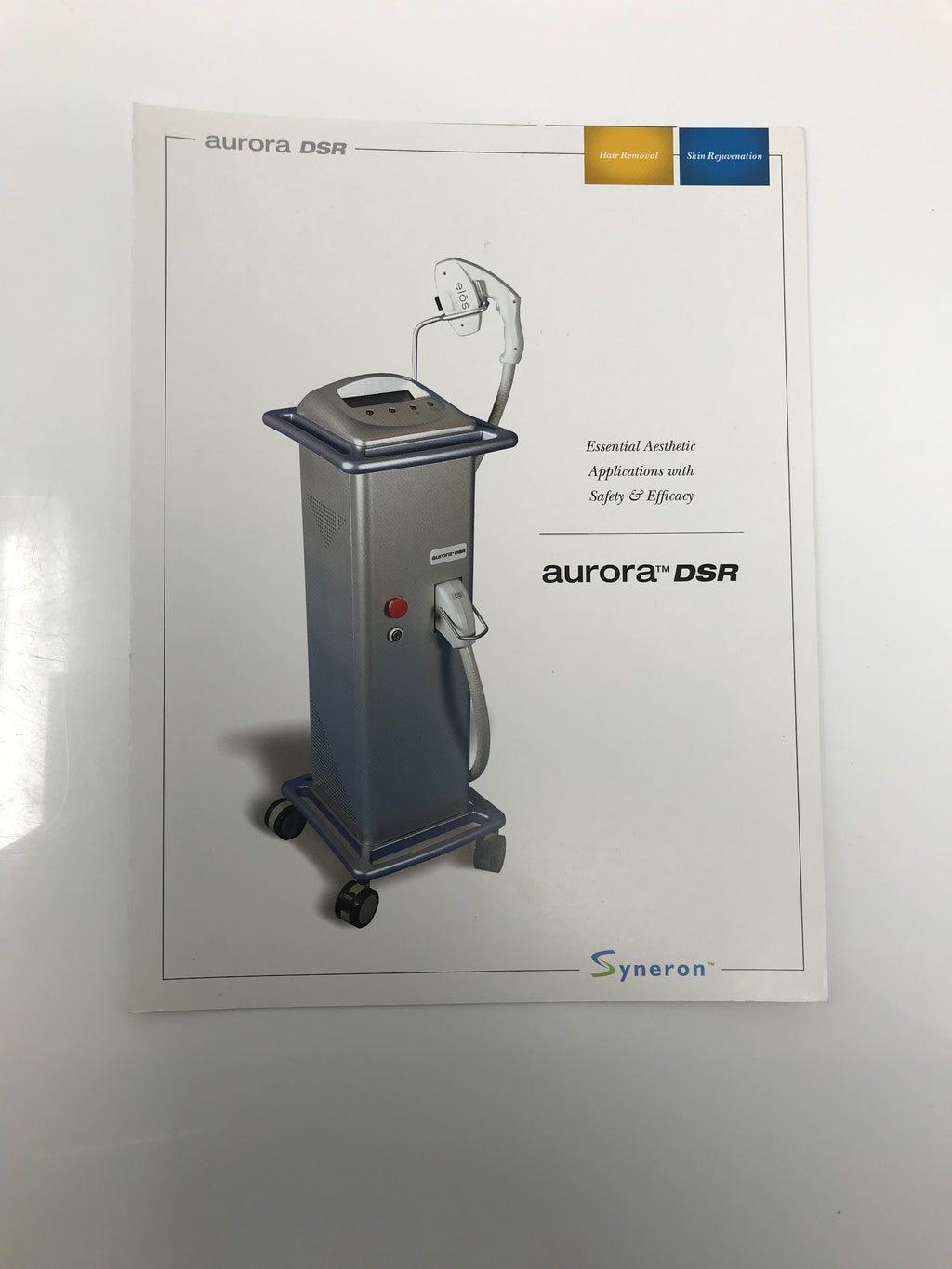 Syneron Aurora DSR Hair Removal SR Laser Platform Sales Marketing Pamphlet 32pac