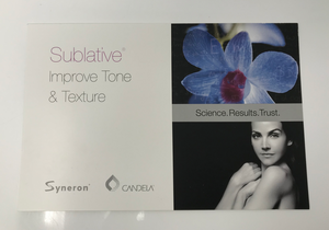 Syneron Candela Sublative Skin Resurfacing Treatment Marketing Flyers Cards