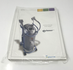 Syneron ELaser Cosmetic Laser System Marketing Promotion Brochure Pamphlets